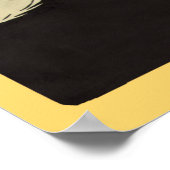 ミウワンステップヴィンテージかわいい猫好き猫 ポスター (角)