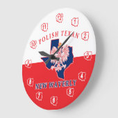 ミウワヴェリーポーランドテキサン ラージ壁時計 (傾斜)