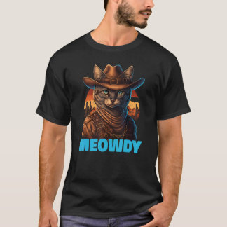 ミウーとハウディ・カントリー・ミュージック・キャットのメイフアップ Tシャツ