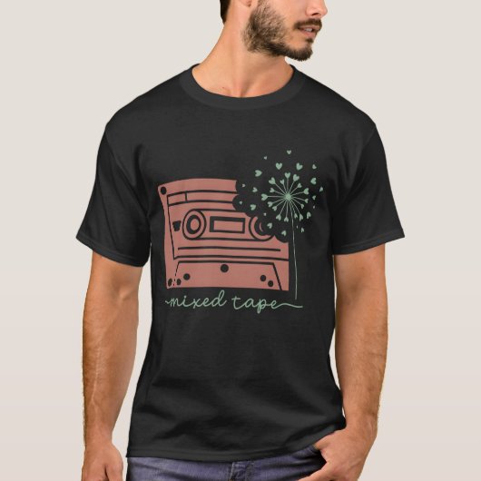ミエドテープ ヴィンテージ レトロ カセット ヴィンテージ Tシャツ (正面)