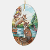 ミオアットコテージ波止場 セラミックオーナメント (左)
