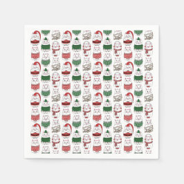 ミオイおもしろいのクリスマスと可愛いXのマスカット スタンダードカクテルナプキン