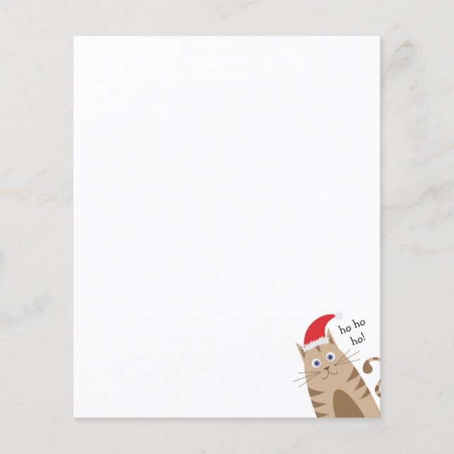 ミオイクリスマスおもしろいネコはサンタ帽をかぶる (正面)