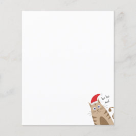 ミオイクリスマスおもしろいネコはサンタ帽をかぶる