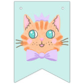 ミオイ誕生日かわいいレインボーキャッツ バンティングフラッグ (第1の旗)