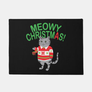 ミオウィキャットクリスマス ドアマット