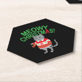 ミオウィキャットクリスマス ペーパーコースター (アングル)