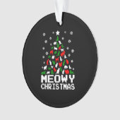 ミオウィクリスマスキャットの木が醜い オーナメント (正面)