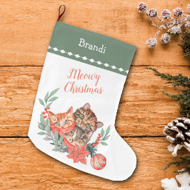 ミオウィクリスマスキュートキットンリース ラージクリスマスストッキング