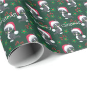 ミオウィクリスマスキュート子猫ラッピング紙2 ラッピングペーパー (ロールコーナー)