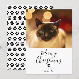 ミオウィクリスマスペット猫クリスマスカード 招待状