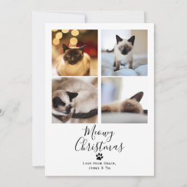 ミオウィクリスマスペット猫クリスマスカード 招待状