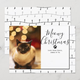 ミオウィクリスマスペット猫クリスマスカード 招待状