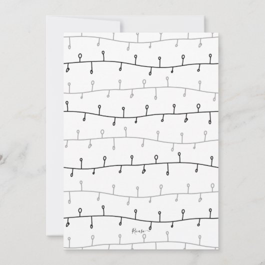 ミオウィクリスマスペット猫クリスマスカード 招待状 (裏面)