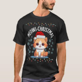 ミオウィクリスマス猫好き Tシャツ (正面)