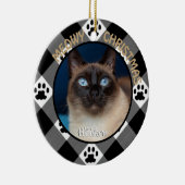 ミオウィクリスマス猫 セラミックオーナメント (右)