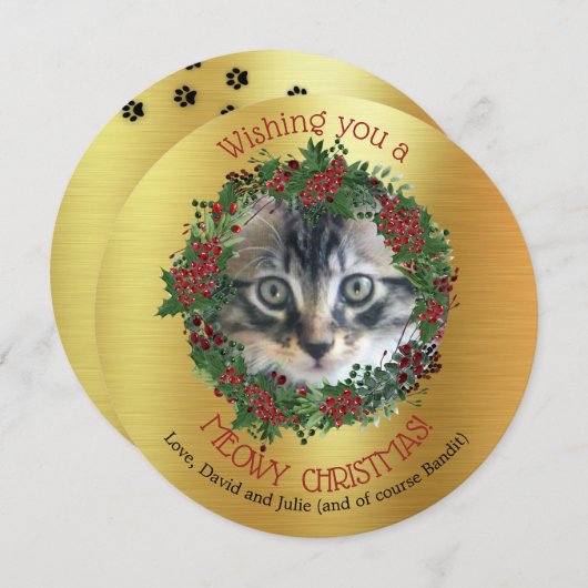 ミオウィクリスマス ||お使いのCatフォトカード (正面/裏面)