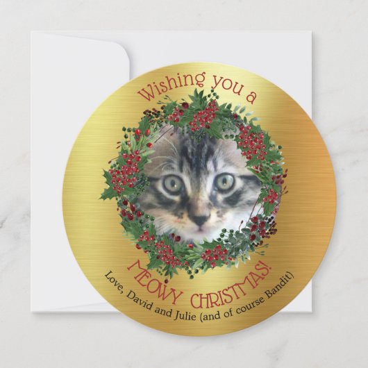 ミオウィクリスマス ||お使いのCatフォトカード (正面)