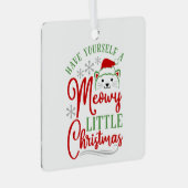 ミオウィリトルクリスマス メタルオーナメント (正面右)