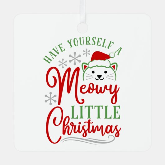 ミオウィリトルクリスマス メタルオーナメント (正面)