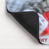 ミオウィークリスマスキュートなグレータブビーキャット マウスパッド (コーナー)