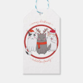 ミオウィークリスマスキュートなホリデーキャッツ ギフトタグ (正面)
