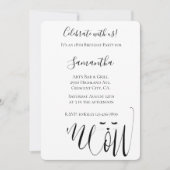 ミオキャット誕生日 招待状 (正面)