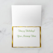 ミオトニックベビーヤギのホリデーカード シーズンカード (内部)