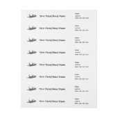 ミオトニックヤギあなたのファーム名ラップのまわりに ラップアラウンドラベル (シート)