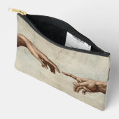 ミカエランジェロ手創造アダム神 アクセサリーポーチ (見開き)