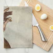 ミカエランジェロ手創造アダム神 キッチンタオル (四つ折り)