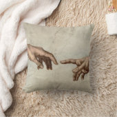 ミカエランジェロ手創造アダム神 クッション (ブランケット)