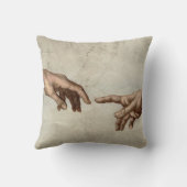 ミカエランジェロ手創造アダム神 クッション (裏面)