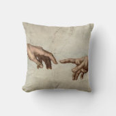 ミカエランジェロ手創造アダム神 クッション (正面)