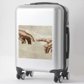 ミカエランジェロ手創造アダム神 シール (スーツケース)