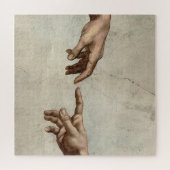 ミカエランジェロ手創造アダム神 ジグソーパズル (横)