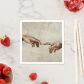 ミカエランジェロ手創造アダム神 スタンダードカクテルナプキン (インサイチュ)