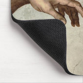 ミカエランジェロ手創造アダム神 マウスパッド (コーナー)