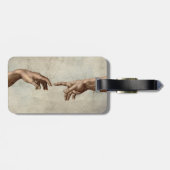 ミカエランジェロ手創造アダム神 ラゲッジタグ (裏面横)