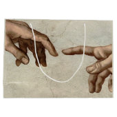 ミカエランジェロ手創造アダム神 ラージペーパーバッグ (裏面)