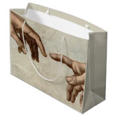 ミカエランジェロ手創造アダム神 ラージペーパーバッグ (裏面アングル)