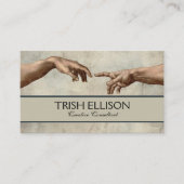 ミカエランジェロ手創造アダム神 名刺 (正面)