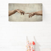 ミカエランジェロ手創造アダム神 横断幕 (インサイチュ)