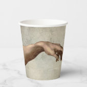 ミカエランジェロ手創造アダム神 紙コップ (正面)