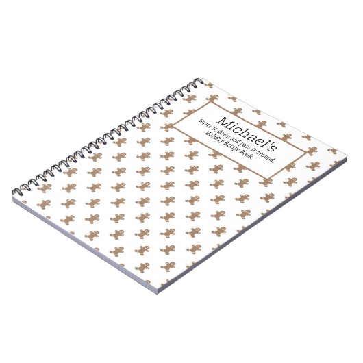 ミカエルのギンガーブレッドホリデーレシピノート ノートブック (左側)