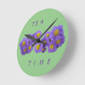 ミカエルマスデイジー顧客緑アクリル時計 ラウンド壁時計 (傾斜)