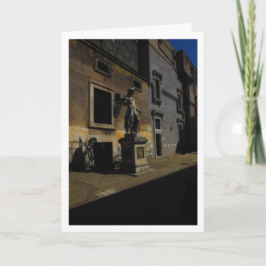 ミカエル大天使、イタリアのサンタンジェロ城 カード (正面)