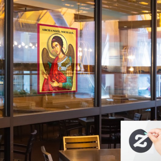 ミカエル大天使 ウィンドウサイン (レストラン窓)