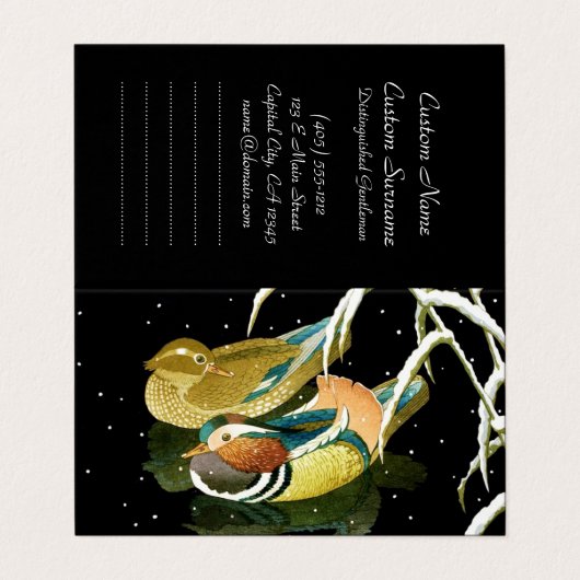 ミカクールガイのアヒル 名刺 (外部フラット)