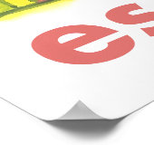 ミカサエスカーサキュートハウズカラフルプリント ポスター (角)